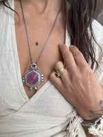 Raw Ruby Pomegranate Talisman
