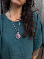 Raw Ruby Pomegranate Talisman
