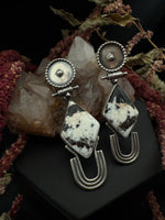 White Buffalo Diamond Earrings