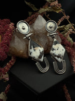 White Buffalo Diamond Earrings