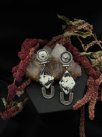 White Buffalo Diamond Earrings