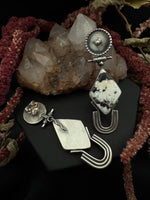 White Buffalo Diamond Earrings