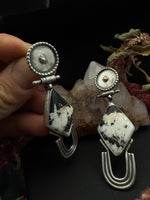 White Buffalo Diamond Earrings