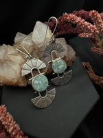 Sun Catcher Aquamarine Dangles (larger stone)