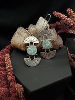 Sun Catcher Aquamarine Dangles (larger stone)