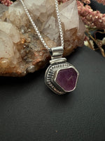 Mini Raw Ruby Stack necklace