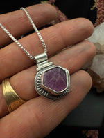 Mini Raw Ruby Stack necklace