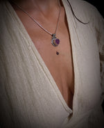 Mini Raw Ruby Stack necklace