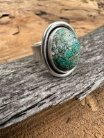 Robins Egg Turquoise Ring // Size 6.5