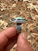 Turquoise Satellite Rings // size 8.5