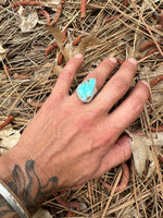 #8 Turquoise Adjustable Ring