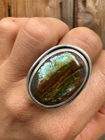 Nevada Turquoise Chunky Ring // size 9.5