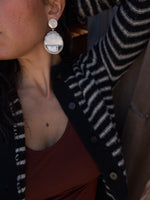 White Buffalo Moon Talisman Earrings