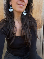 Silver Fan Earrings