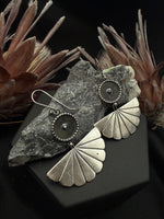 Silver Fan Earrings